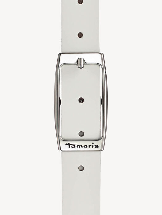 Leren riem, wit, hi-res