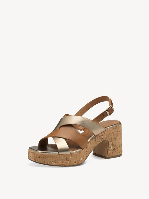 Sandale à talon, COGNAC COMB, hi-res