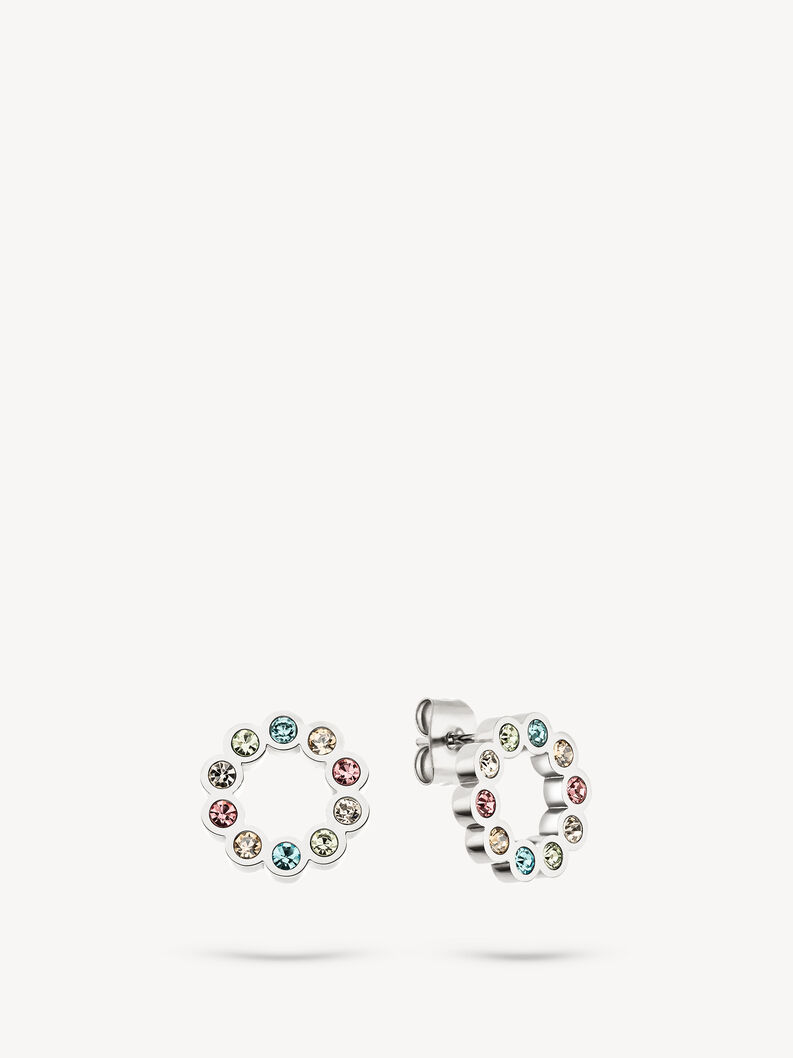 Boucles d'oreille - argent&eacute;s, argent, hi-res