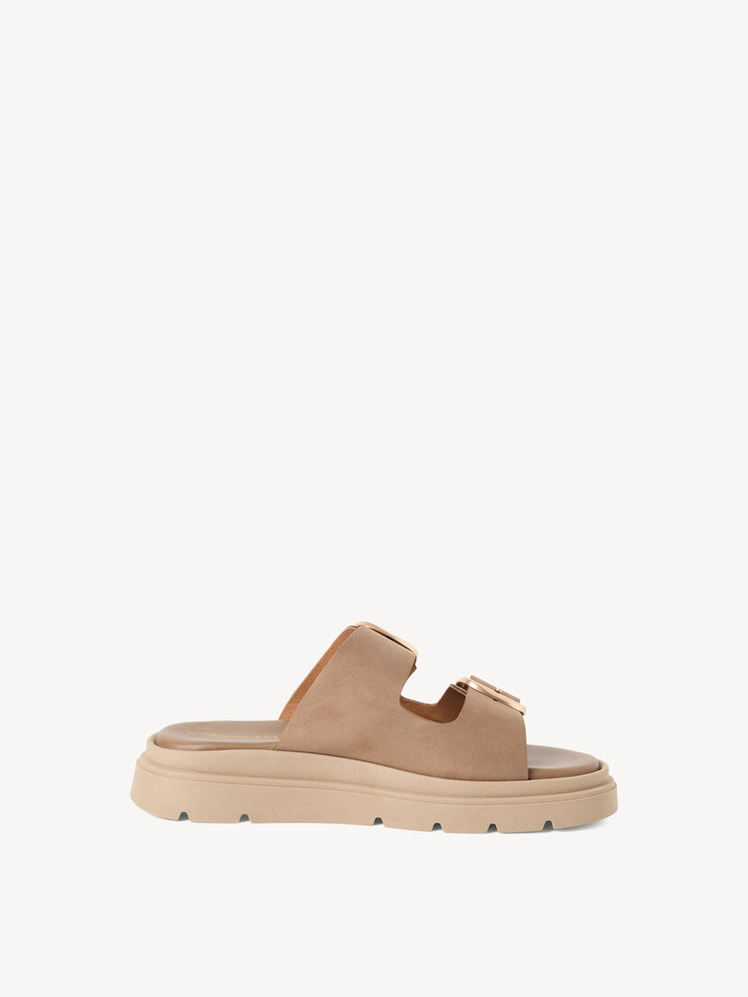 Leren Slipper - beige, TAUPE NUBUC, hi-res