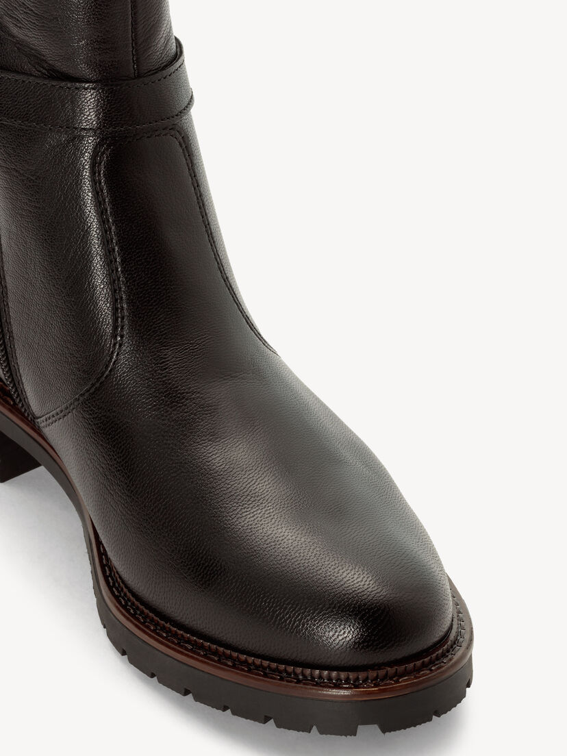 Leren Chelseaboot - zwart, BLACK, hi-res