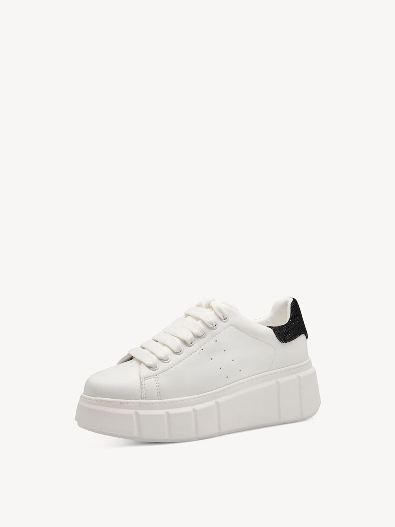 Sneaker - wit, WHITE/BLACK, hi-res