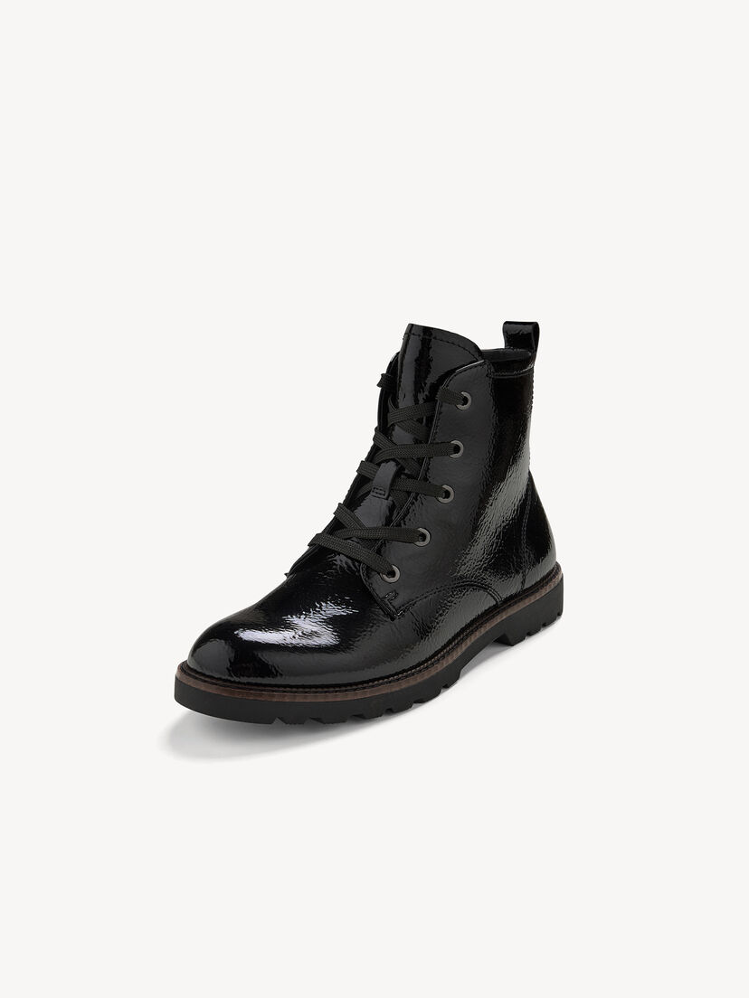Enkellaarsje - zwart, BLACK PATENT, hi-res