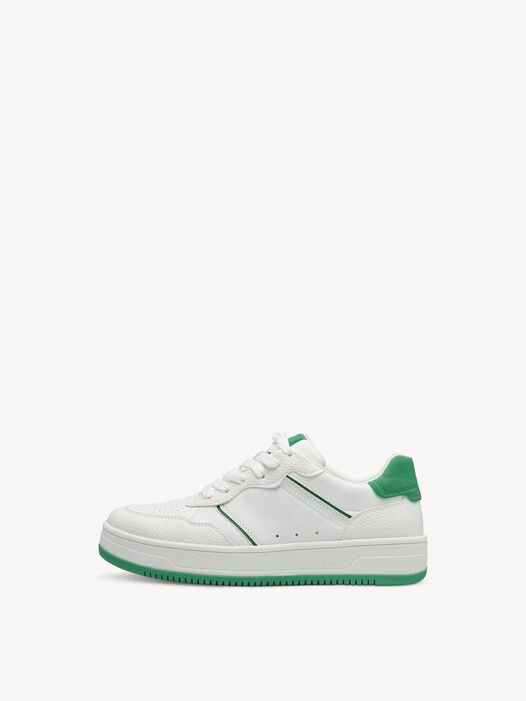 Sneaker, WHITE/GREEN, hi-res