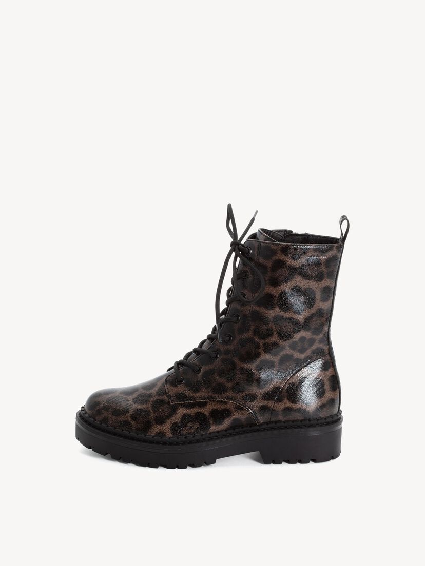 Enkellaarsje - bruin, LEOPARD, hi-res
