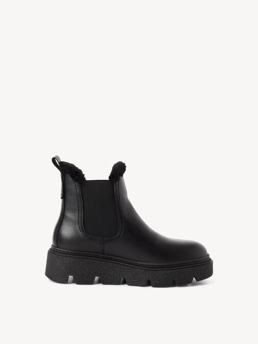 Stiefelette, BLACK LEATHER, hi-res