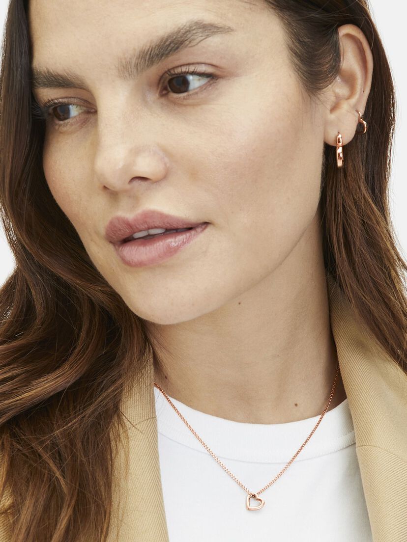 Halskettinge - rosegoud, roségold, hi-res