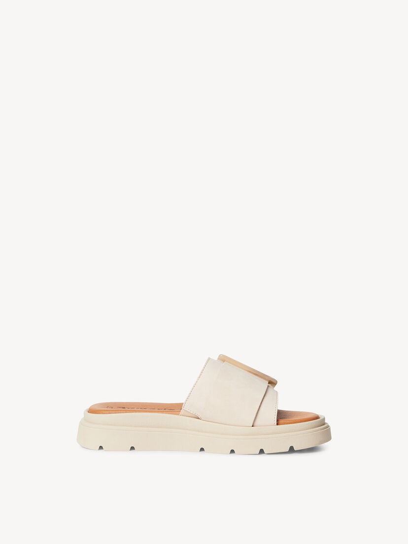 Leren Slipper - beige, IVORY NUBUC, hi-res
