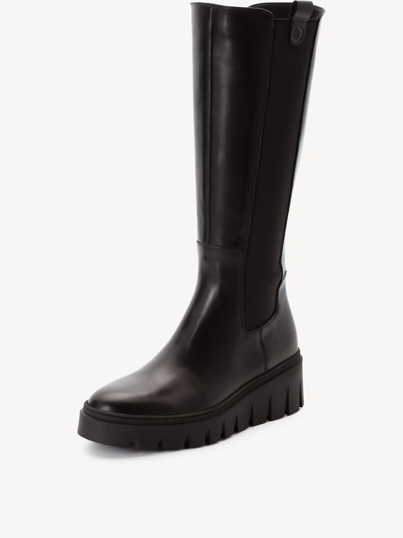 Lederstiefel - schwarz, BLACK LEATHER, hi-res
