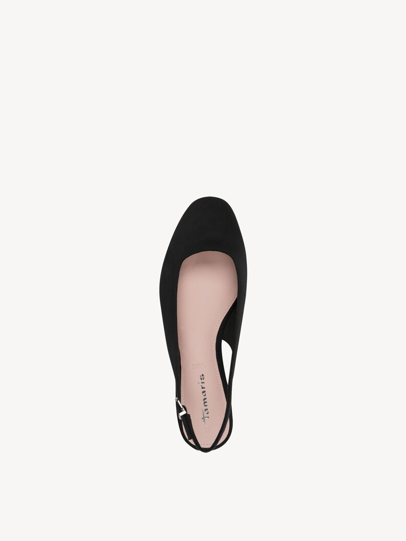 Slingpumps - zwart, BLACK, hi-res