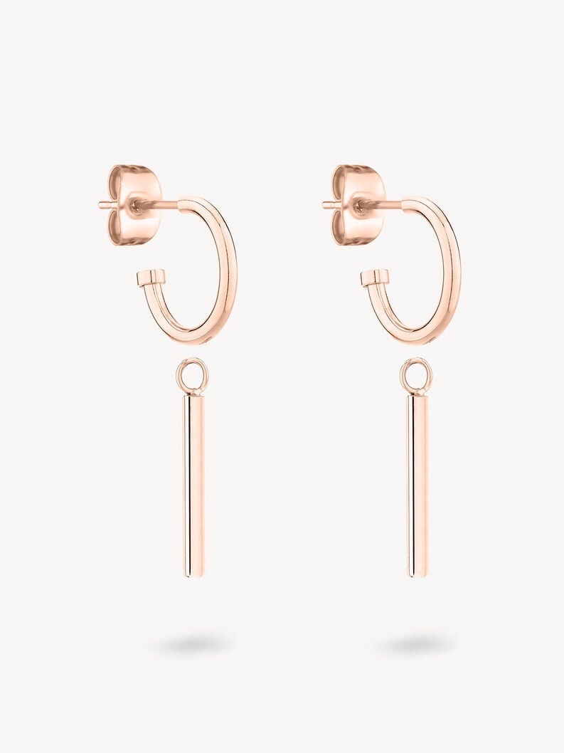 Creole earring - rosegold, rosé, hi-res