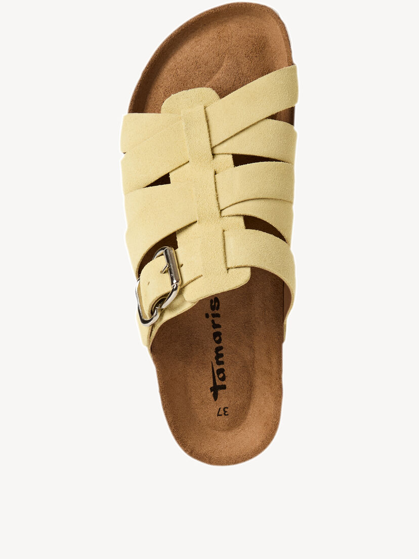 Leren Slipper - geel, SOFT LEMON, hi-res