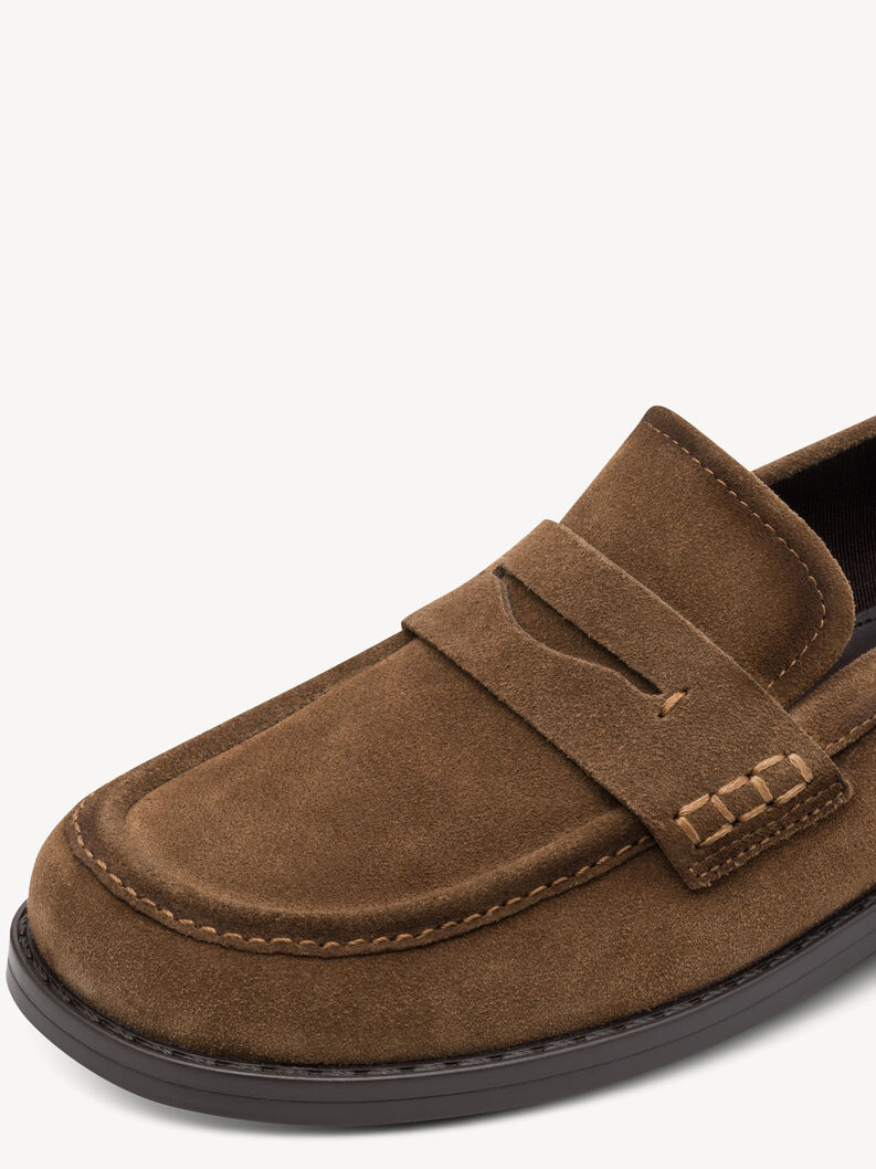 Slipper en cuir - marron, 310, hi-res