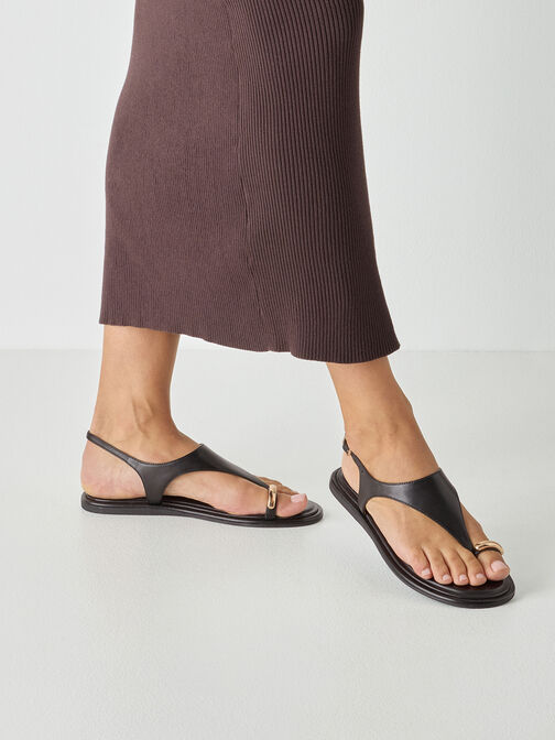 Sandale, BLACK LEATHER, hi-res