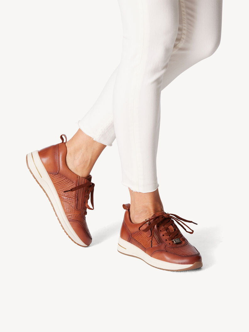 Sneaker - brown, COGNAC STR., hi-res