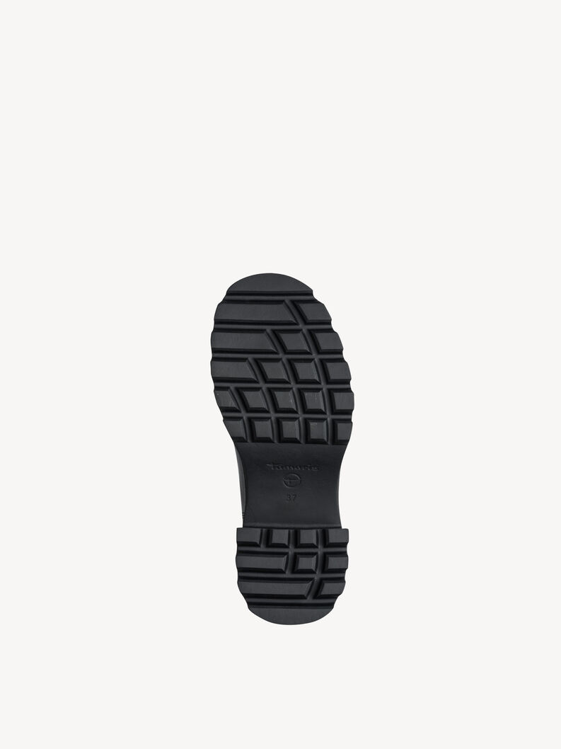 Bottine Chelsea en cuir - noir, BLACK, hi-res