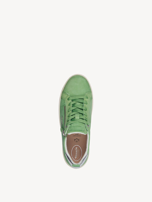 Sneaker, LT GREEN NUBUC, hi-res