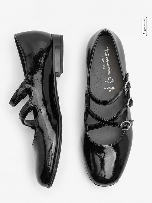 Ballerina, BLACK PATENT, hi-res