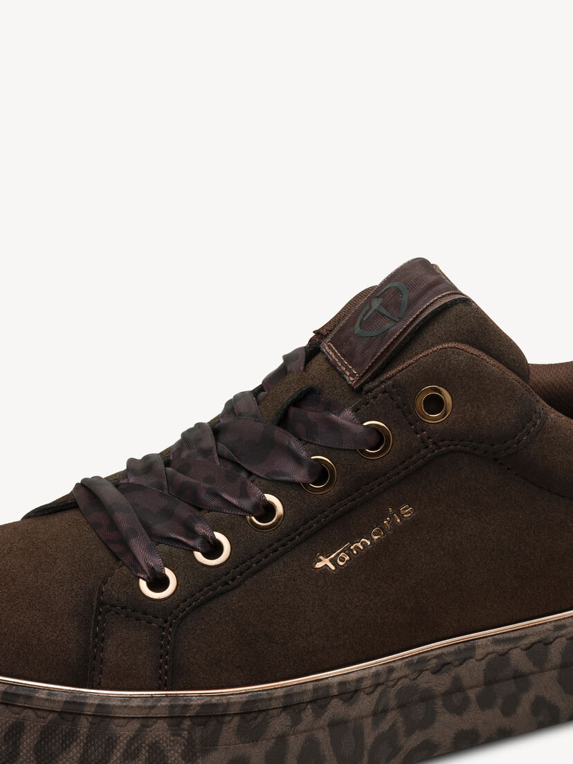 Sneaker - bruin, MOCCA/LEOPARD, hi-res