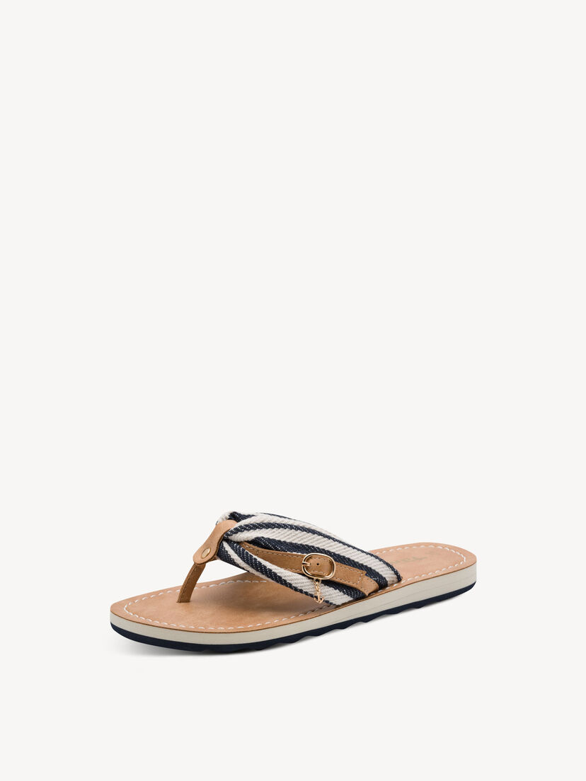 Flip Flops - blauw, NAVY STRIPES, hi-res