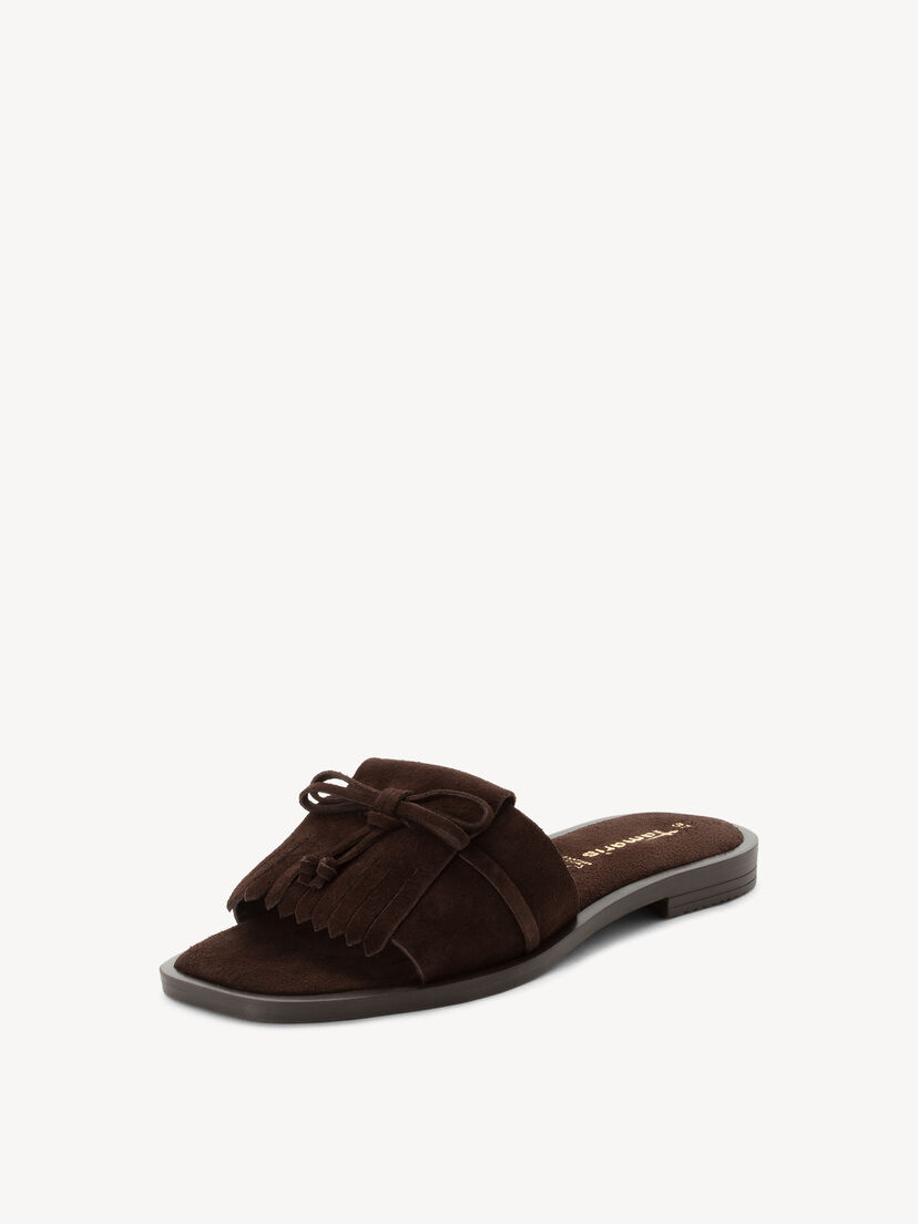 Leren Slipper - bruin, 304, hi-res