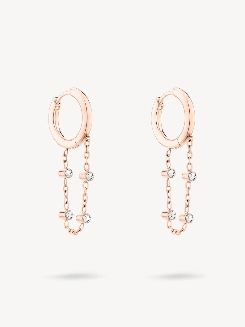 Creole earring - rosegold, rosé, hi-res