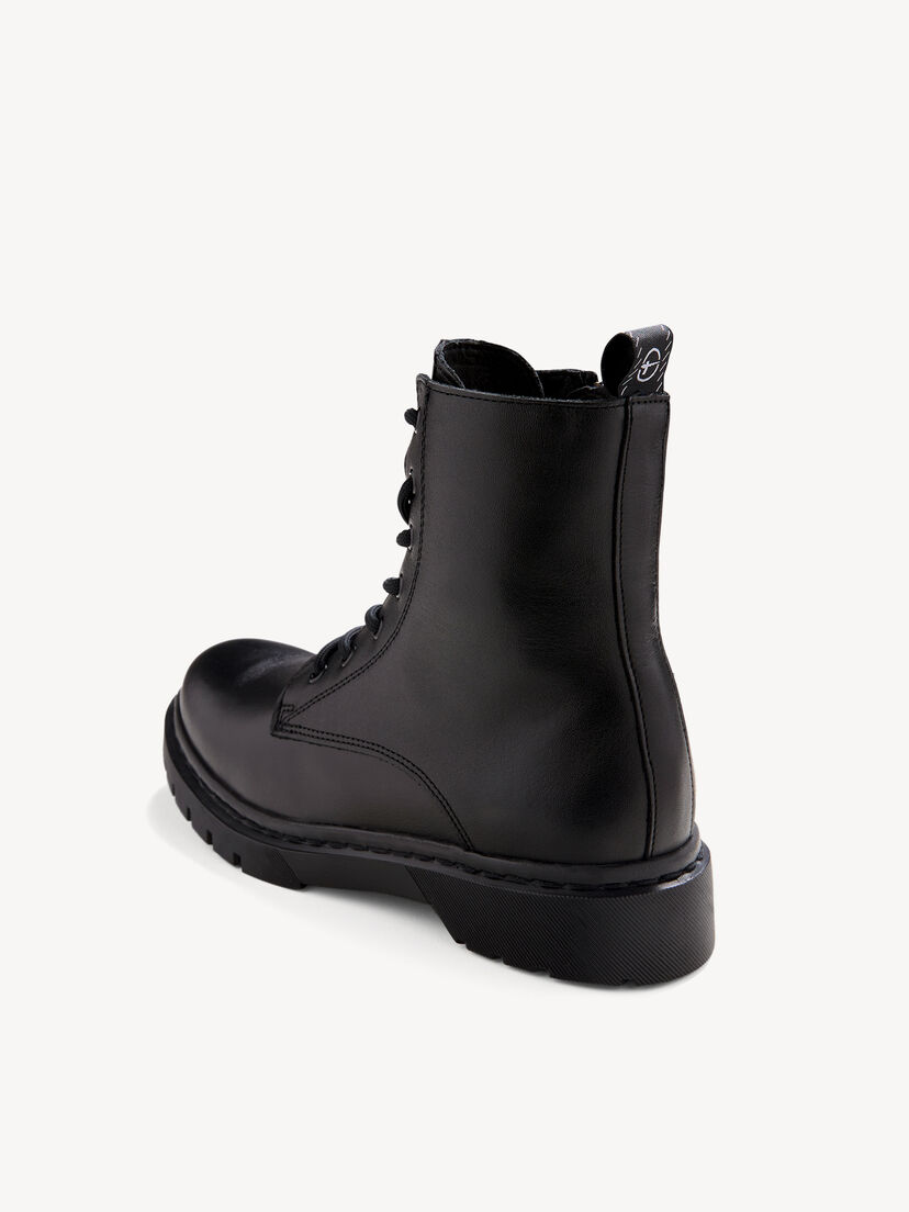 Enkellaarsje - zwart, BLACK, hi-res