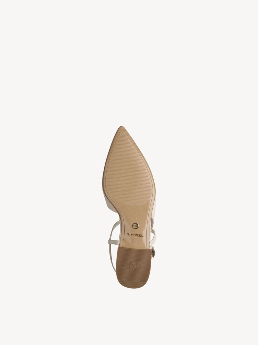 Leren Slingpumps - beige, 418, hi-res