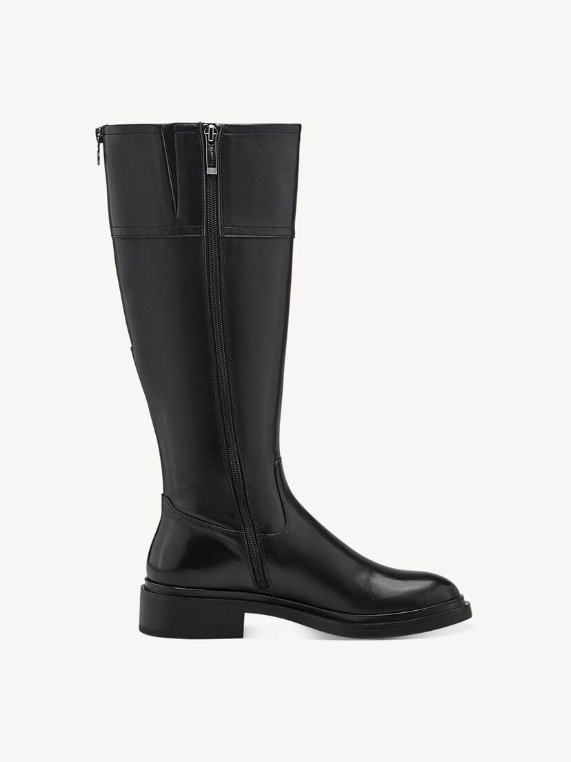 Leren Laarzen - zwart, BLACK, hi-res