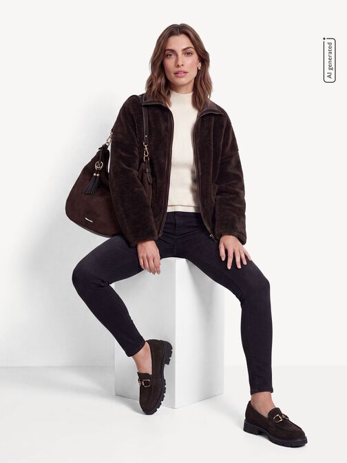 Slipper en cuir, MOCCA SUEDE, hi-res