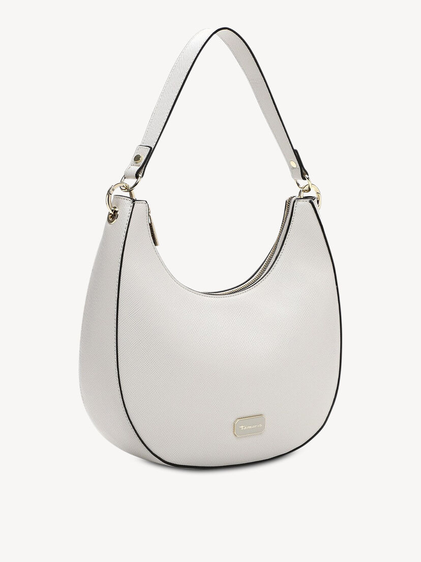 Handtas - grijs, ecru, hi-res