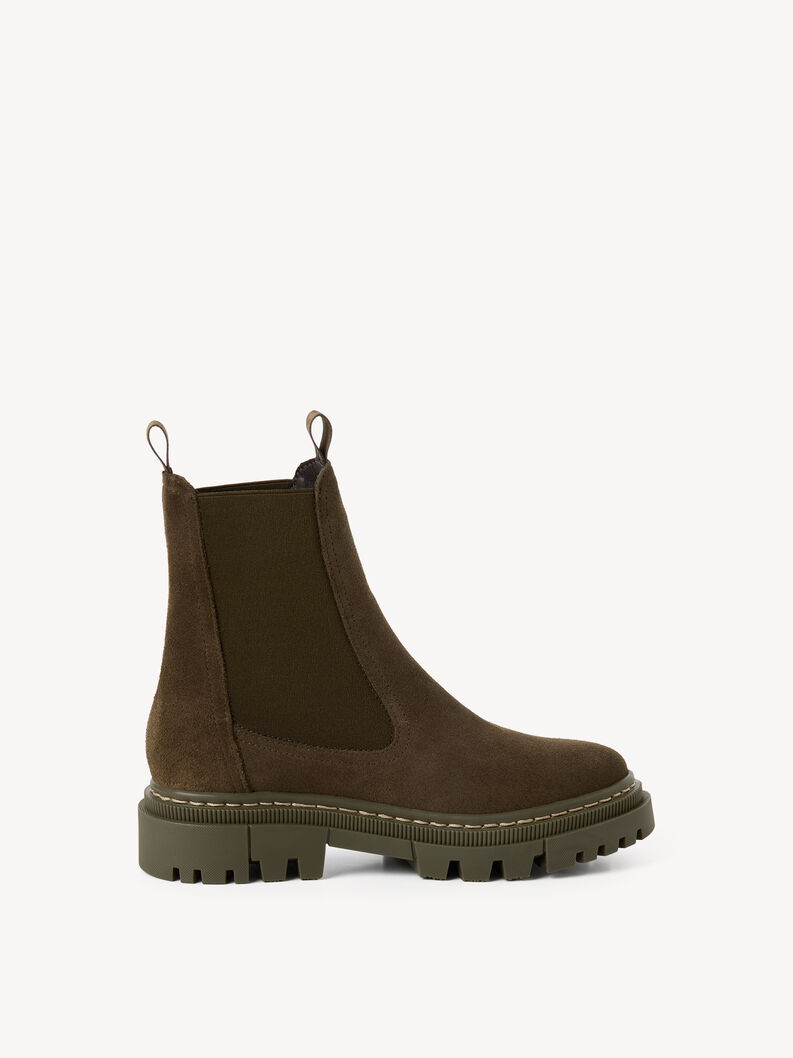 Leder Chelsea Boot - gr&uuml;n, OLIVE, hi-res