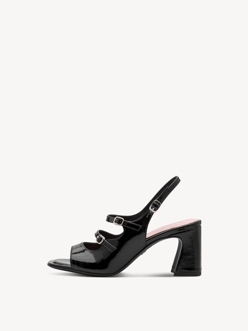 Sandaaltje - zwart, BLACK, hi-res