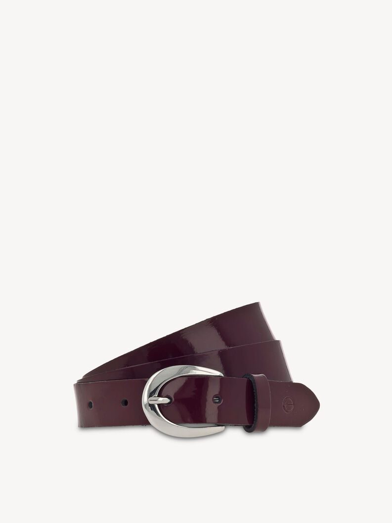 Leather Belt - red, burgunderrot, hi-res