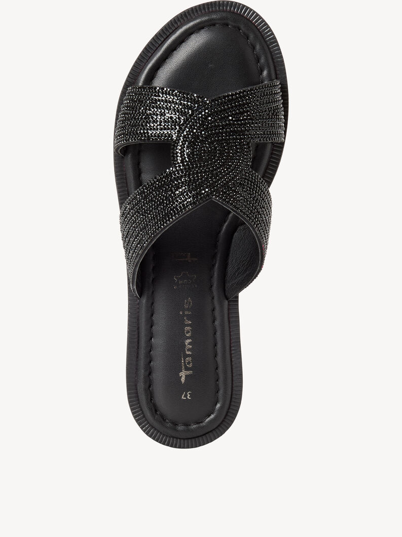 Klapki - czarny, BLACK GLAM, hi-res