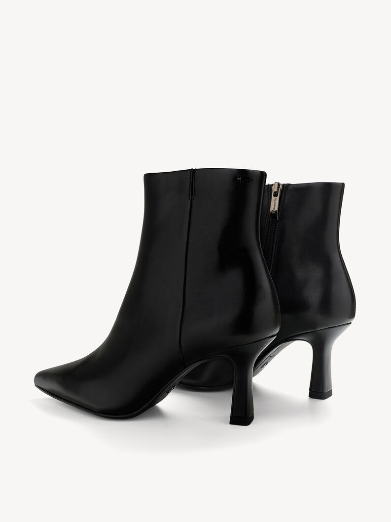 Kožen&eacute; Kotn&iacute;čkov&aacute; obuv - čern&aacute;, BLACK LEATHER, hi-res