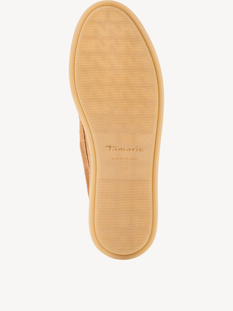 Leather Moccasin - brown, COGNAC, hi-res