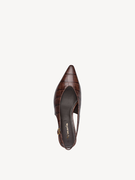 Slingpumps, MUSCAT CROCO, hi-res