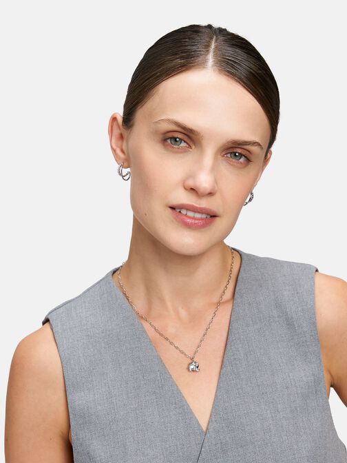 Halskette, silber, hi-res