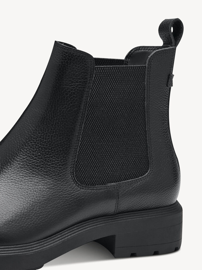 Leder Chelsea Boot - schwarz, BLACK LEATHER, hi-res