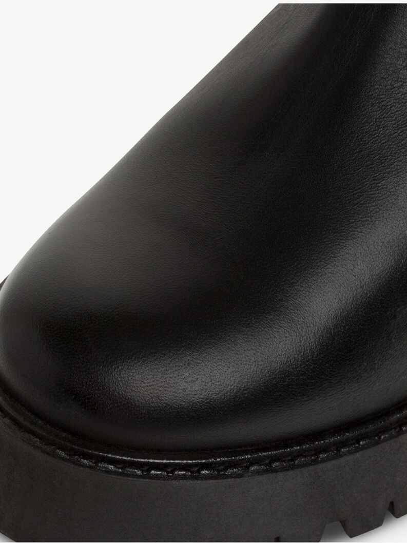 Leder Chelsea Boot - schwarz, BLACK LEATHER, hi-res
