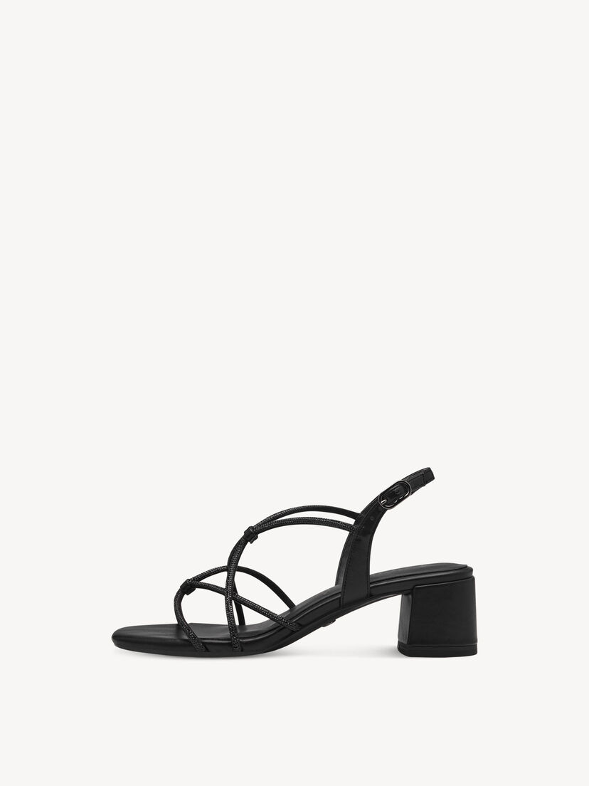 Sandaaltje - zwart, BLACK, hi-res