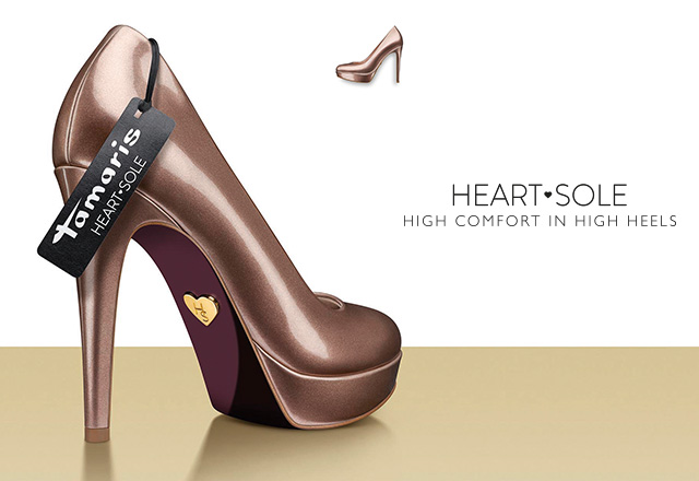 tamaris heart sole escarpin