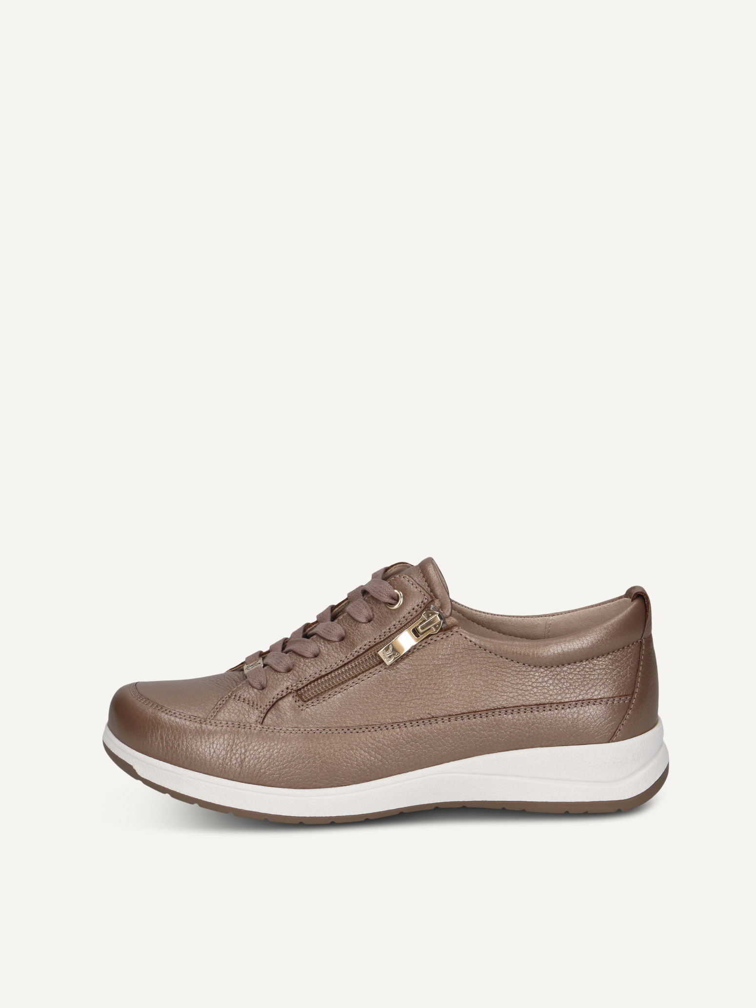 caprice low shoes brown made of leather size 40