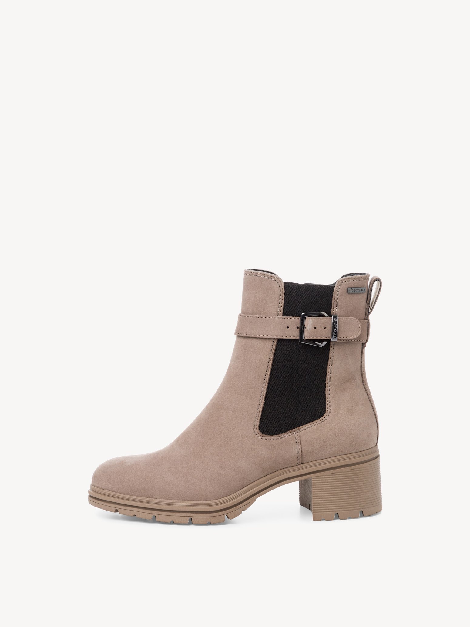 Lederstiefelette - beige