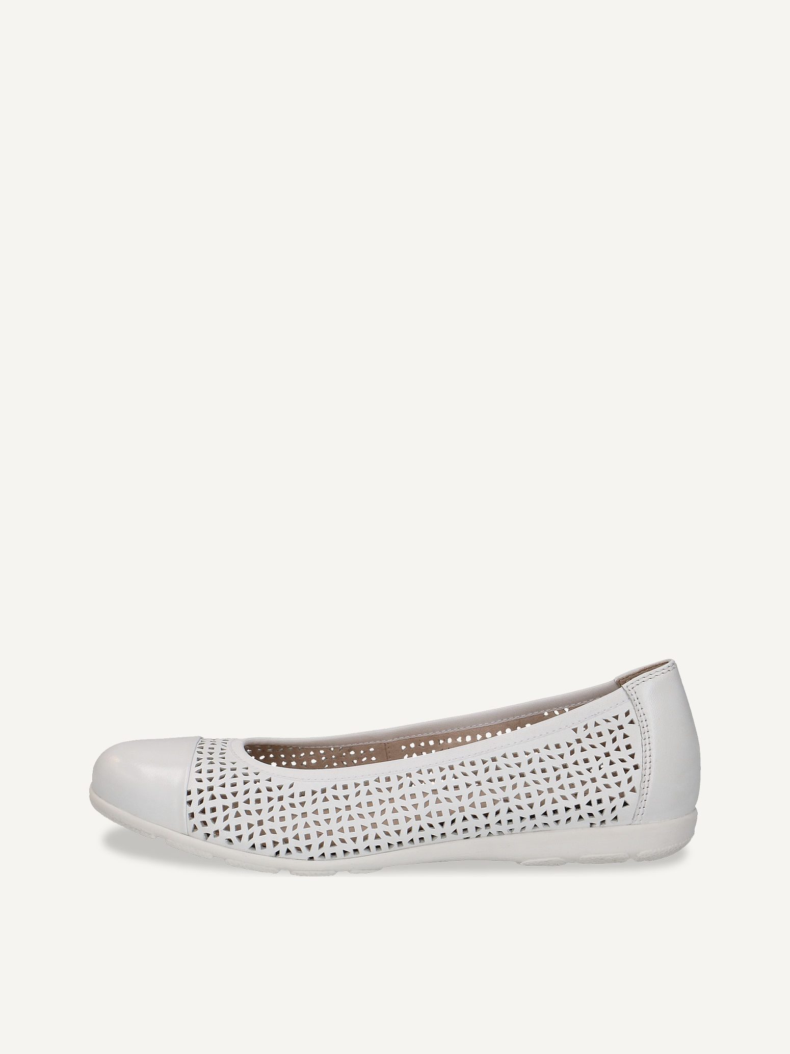 CAPRICE Ballerine blanc en Cuir P36 52$