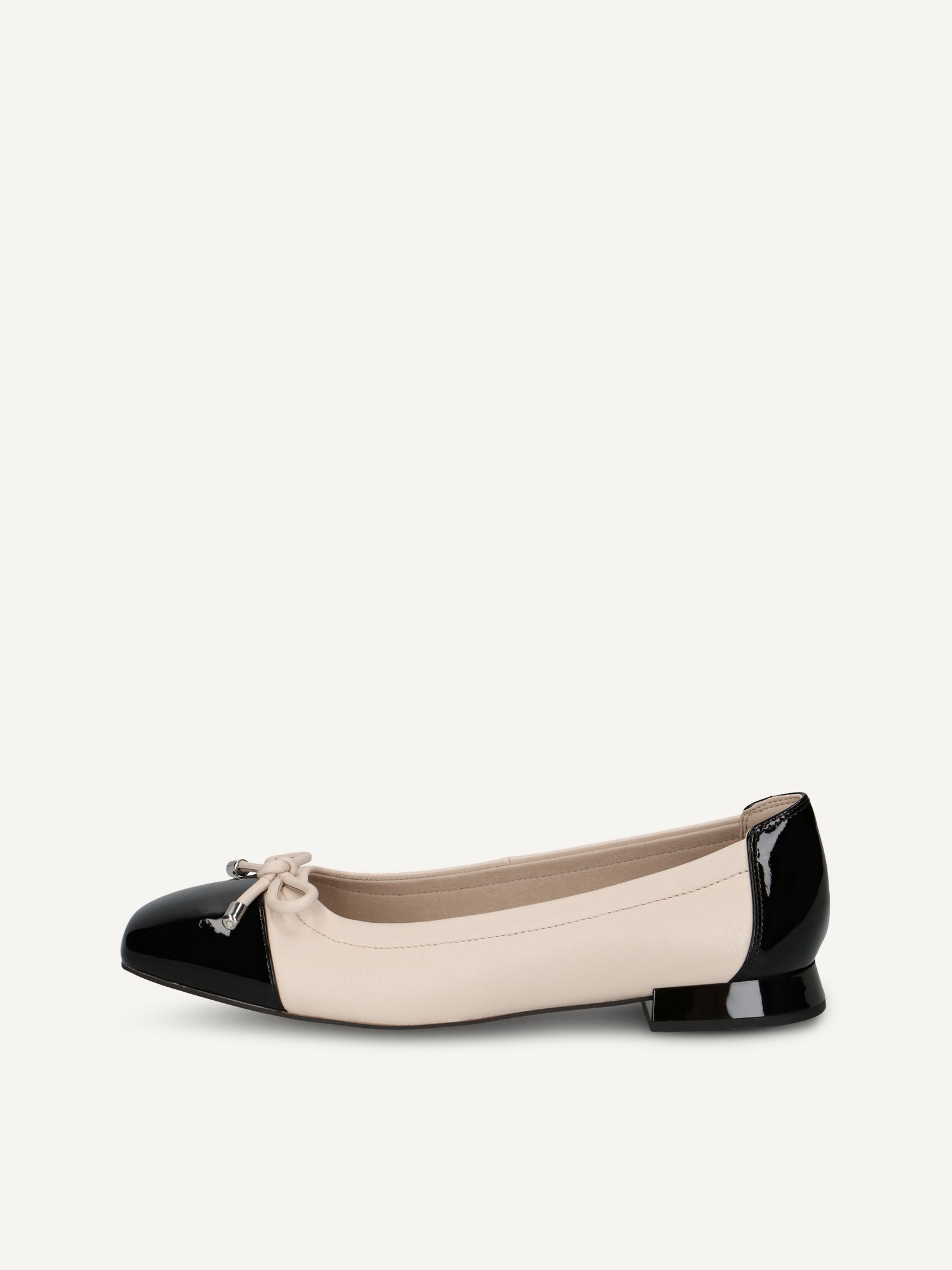 CAPRICE Ballerine mtallique en Cuir avec Talon trapzode P36 59 €