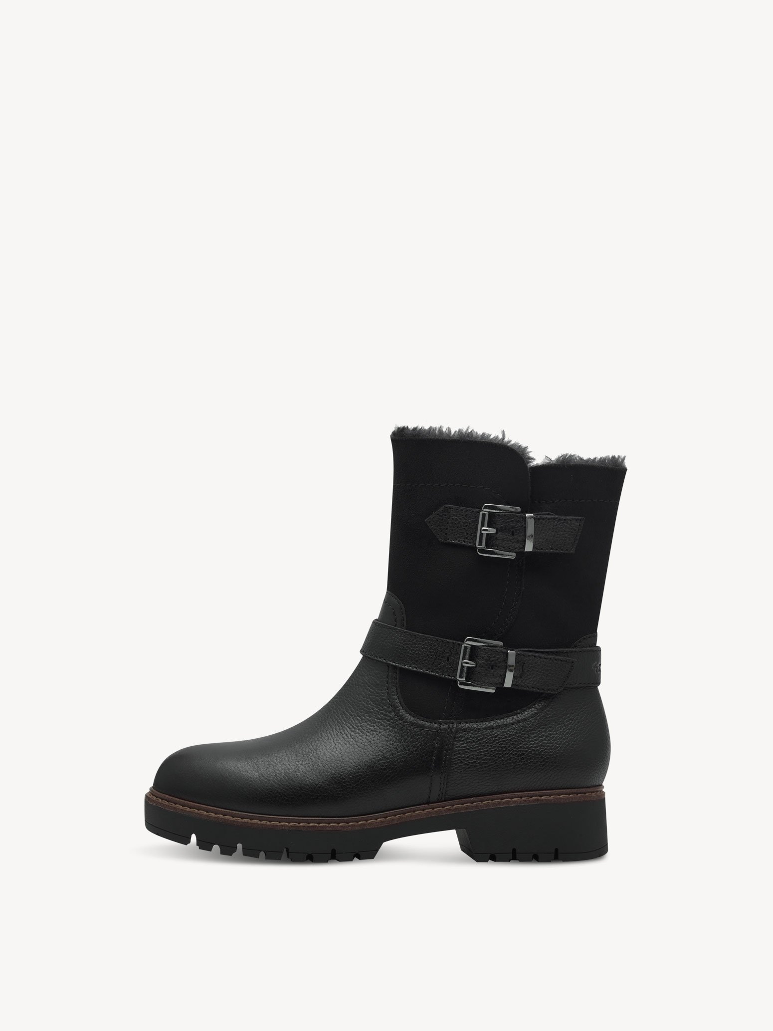 Stiefelette - schwarz Warmfutter