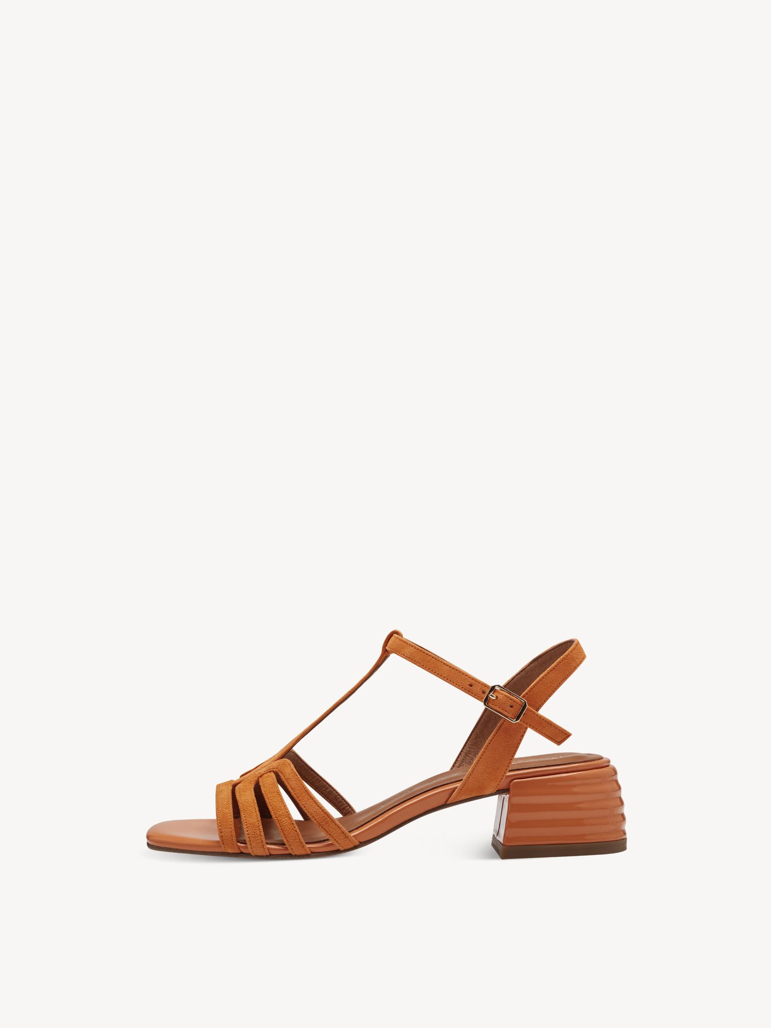 Leather Heeled sandal - orange 1-28223-42-606: Buy Tamaris Sandals online!