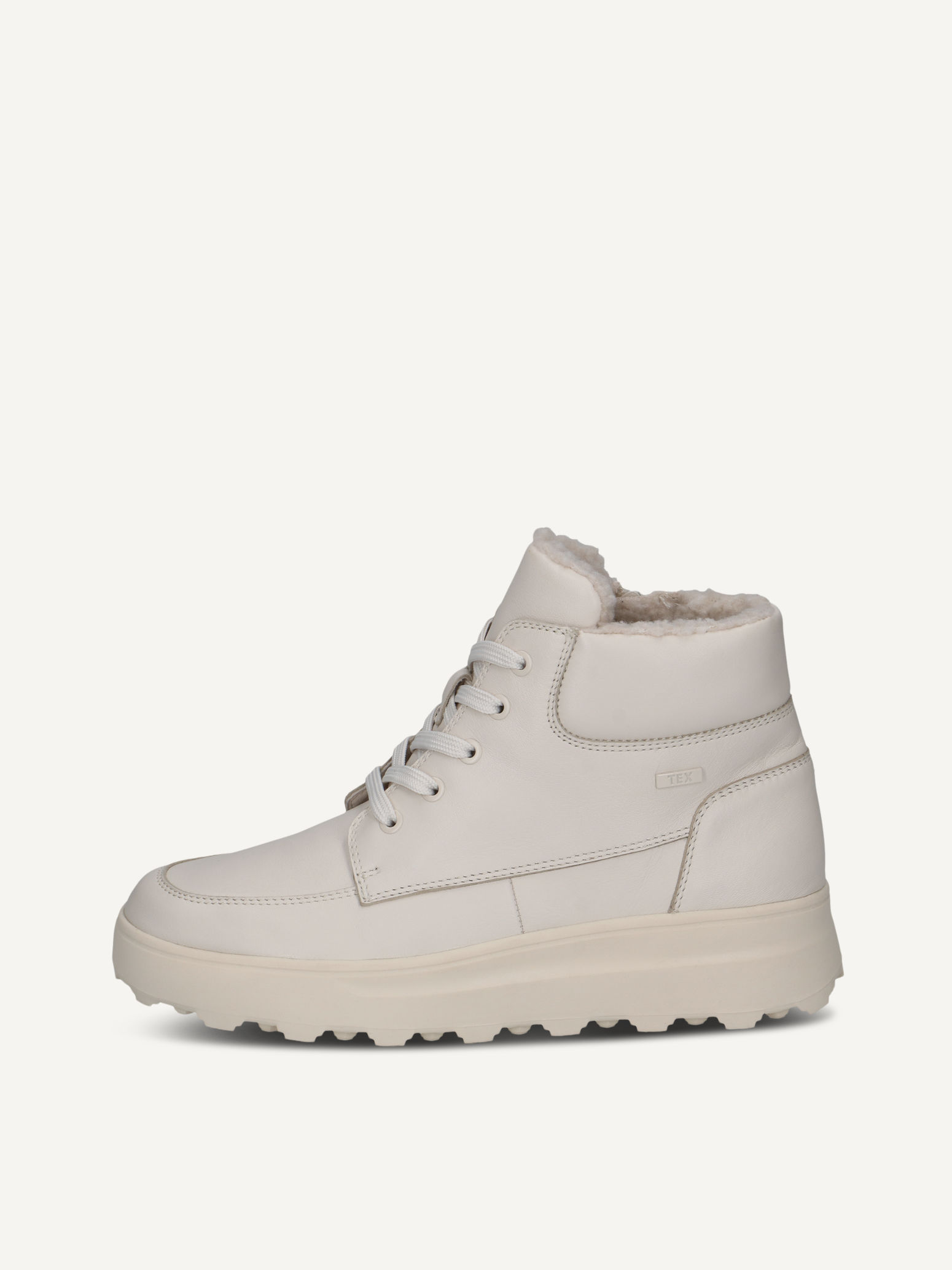 caprice bootie white made of leather without heel size 39
